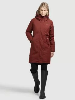 Khujo Parka Übergangsmantel Frauen Rostrot -Khujo Verkaufsshop 0ab47665528fbc0131f15e8c85504190