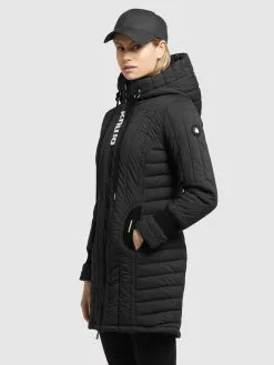 Khujo Winterjacken Mantel Jerry Frauen Schwarz -Khujo Verkaufsshop 0f1098c3524d38469d17e899c0d33702