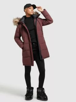 Khujo Wintermäntel Mantel Cloren Frauen Dunkelrot -Khujo Verkaufsshop 1be537bb118135228b666b0aa23f4c39