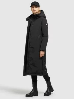 Khujo Wintermäntel Mantel ABELLA Frauen Schwarz -Khujo Verkaufsshop 21ffeb353bb7fa5712aadecf9372c57a