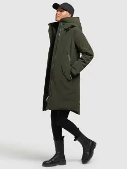 Khujo Wintermäntel Mantel Charlyn 3 Frauen Khaki -Khujo Verkaufsshop 2d7f0477c1778e89ae6da711052be3b9