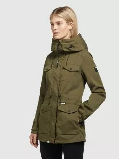 Khujo Parka Jacke ELST Frauen Oliv -Khujo Verkaufsshop 332bd18064ba173f615e345555ba1bab
