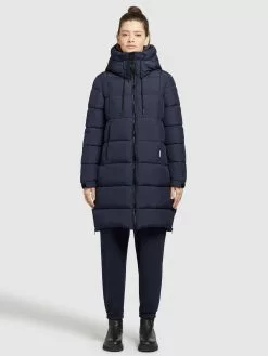 Khujo Wintermäntel Mantel Youma Frauen Navy -Khujo Verkaufsshop 3685efe77dedc2b24882455c9a0270ef