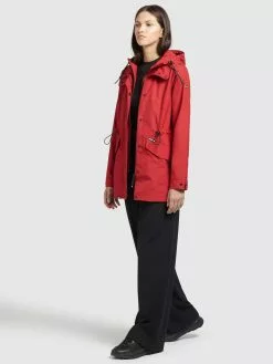 Khujo Parka Übergangsjacke FELINA Frauen Rot -Khujo Verkaufsshop 369a4e99b7526cbe6020dc8e66fa6c19