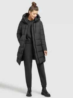 Khujo Wintermäntel Mantel Youma Frauen Schwarz -Khujo Verkaufsshop 4835f636bd3feccbaff6b11e8db40481
