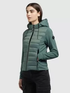 Khujo Outdoorjacken Funktionsjacke Ghita Frauen Dunkelgrün -Khujo Verkaufsshop 4bcf19ffce07d876e906d20ecc1566c3