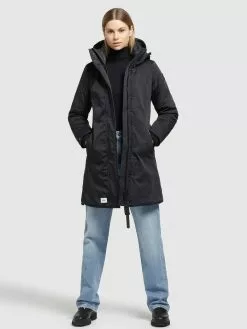 Khujo Wintermäntel Mantel Blossom Frauen Schwarz -Khujo Verkaufsshop 4cfaa5fac8cd46f60127ebe16ec09e84