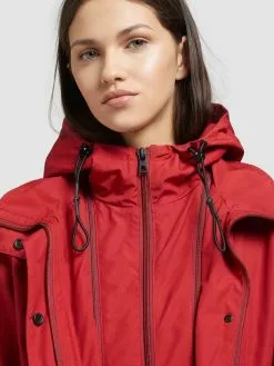 Khujo Parka Übergangsjacke FELINA Frauen Rot -Khujo Verkaufsshop 4f3440b8e3c7d0f57e7847040c519a54