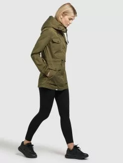 Khujo Parka Jacke ELST Frauen Oliv -Khujo Verkaufsshop 62820fbd964ef857f01d865a6652b6d0