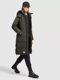 Khujo Wintermäntel Mantel Cliv Frauen Dunkelgrün -Khujo Verkaufsshop 6a7a7bdb4f8299176cd26a4ae57d1dc6