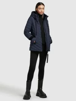 Khujo Winterjacken Jacke Patt Frauen Dunkelblau -Khujo Verkaufsshop 7149652824b07e019f9f1abf37f0f26c
