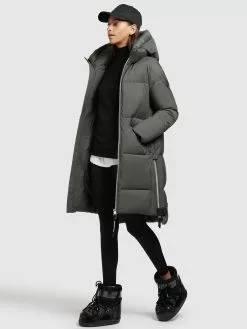 Khujo Wintermäntel Mantel Aniva Frauen Oliv -Khujo Verkaufsshop 767bd1a52cbf6de0dd18349b264acea4