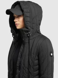 Khujo Winterjacken Mantel Jerry Frauen Schwarz -Khujo Verkaufsshop 929cb068fa58f207750f374063e9fff9