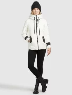Khujo Winterjacken Jacke Frauen Weiß -Khujo Verkaufsshop a1f5e631c8e85dde975797c73ea090da