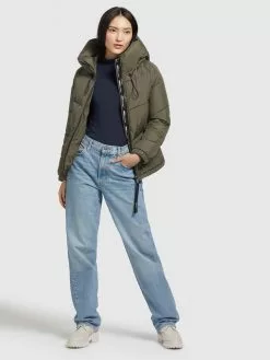 Khujo Winterjacken Jacke Esila Frauen Khaki -Khujo Verkaufsshop ac21cca73b786338dd8995fdfb079e48