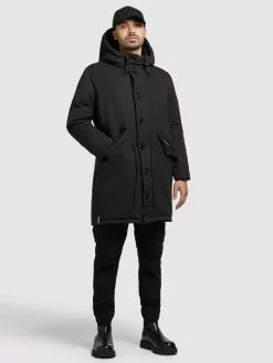 Khujo Parka Mantel Terra Männer Schwarz -Khujo Verkaufsshop cc48df115e04e364a467362f5641887a