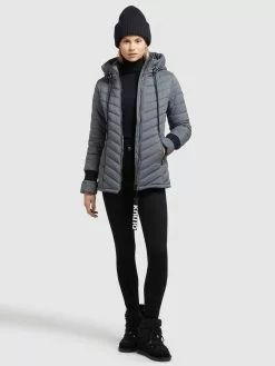 Khujo Winterjacken Jacke Patt Frauen Grau -Khujo Verkaufsshop d35f4c7b42429fb7f8586e5232804971