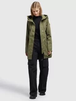 Khujo Parka Mantel Aira Frauen Oliv -Khujo Verkaufsshop dec32622bc03810b51eb2269e6fc9ec4
