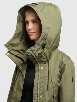 Khujo Parka Mantel Aira Frauen Oliv -Khujo Verkaufsshop e9a5a662014722669acb6ce00299b97b