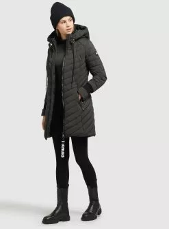 Khujo Wintermäntel Mantel Nita Frauen Khaki -Khujo Verkaufsshop eb6a3d17a95c829327f54bda05574c6b