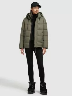 Khujo Winterjacken Jacke Evona Frauen Khaki -Khujo Verkaufsshop f492f81aeca596f08d97909af7219bf5