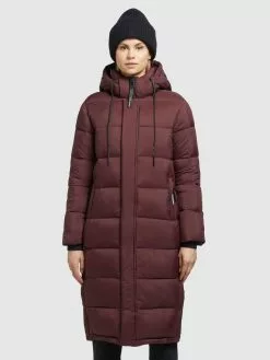 Khujo Wintermäntel Mantel Julina Frauen Dunkelrot -Khujo Verkaufsshop f5f90b2c8e36fc1dc6961dc215829f2b