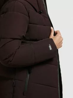 Khujo Winterjacken Jacke Fames Frauen Weinrot -Khujo Verkaufsshop f747aa600e896669825f5e3fe59944e6