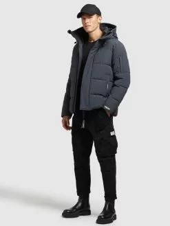 Khujo Winterjacken Jacke Barat Männer Taubenblau -Khujo Verkaufsshop fcfe13408acca0653f089e84af0d902e